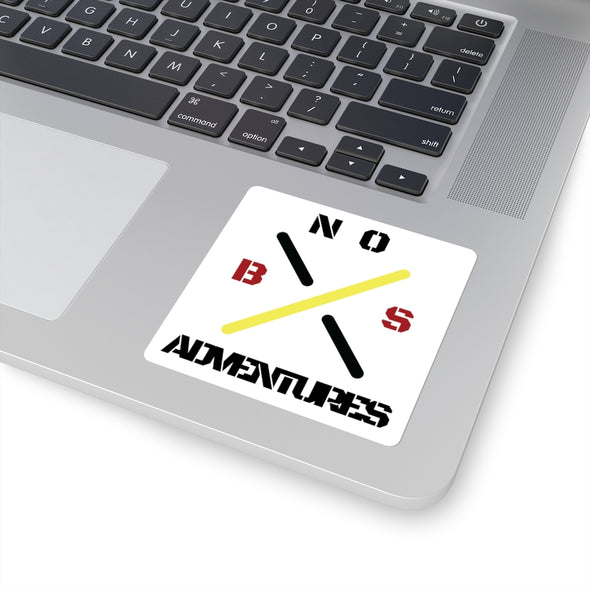 Nobsadventures X Logo White Square Stickers