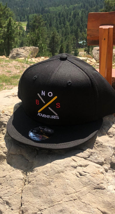 Nobsadventures Divergent X Logo Flat Bill Hat Black